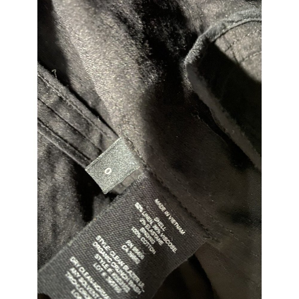 Theory Womens Unlined Open Front Linen Blazer Jac… - image 4